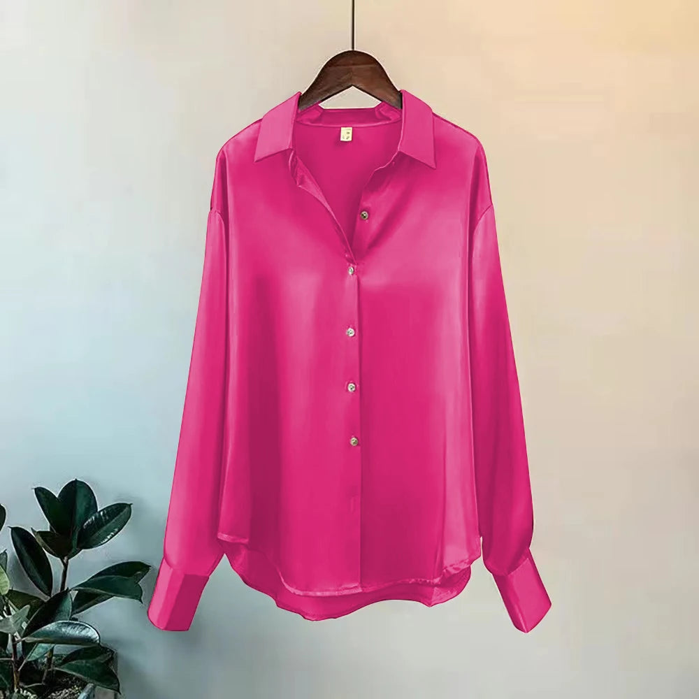 2025 camisa y blusas de primavera Jersey nuevo cárdigans mujer Top tejido coreano manga larga solapa botón elegancia dulce abrigos casuales