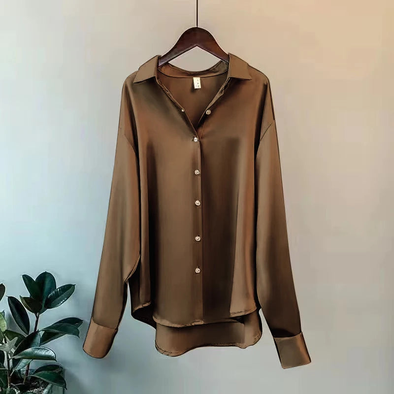 2025 camisa y blusas de primavera Jersey nuevo cárdigans mujer Top tejido coreano manga larga solapa botón elegancia dulce abrigos casuales