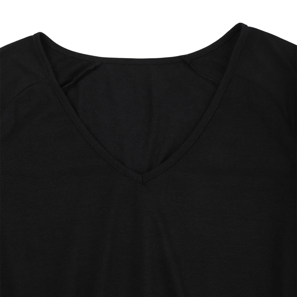 Vestidos de verano para mujer de talla grande, vestido largo sencillo de manga corta acampanado, vestido de fiesta de talla grande para mujer 5XL 6XL