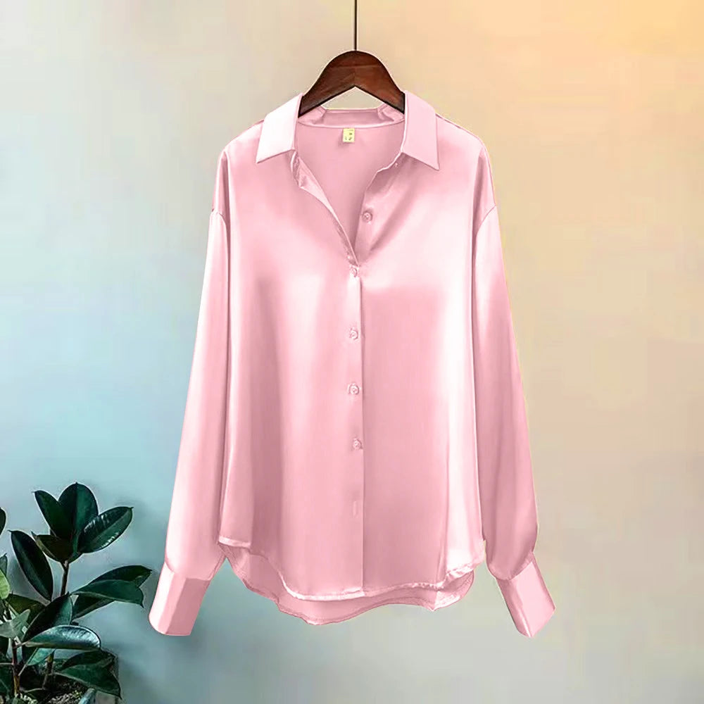 2025 camisa y blusas de primavera Jersey nuevo cárdigans mujer Top tejido coreano manga larga solapa botón elegancia dulce abrigos casuales