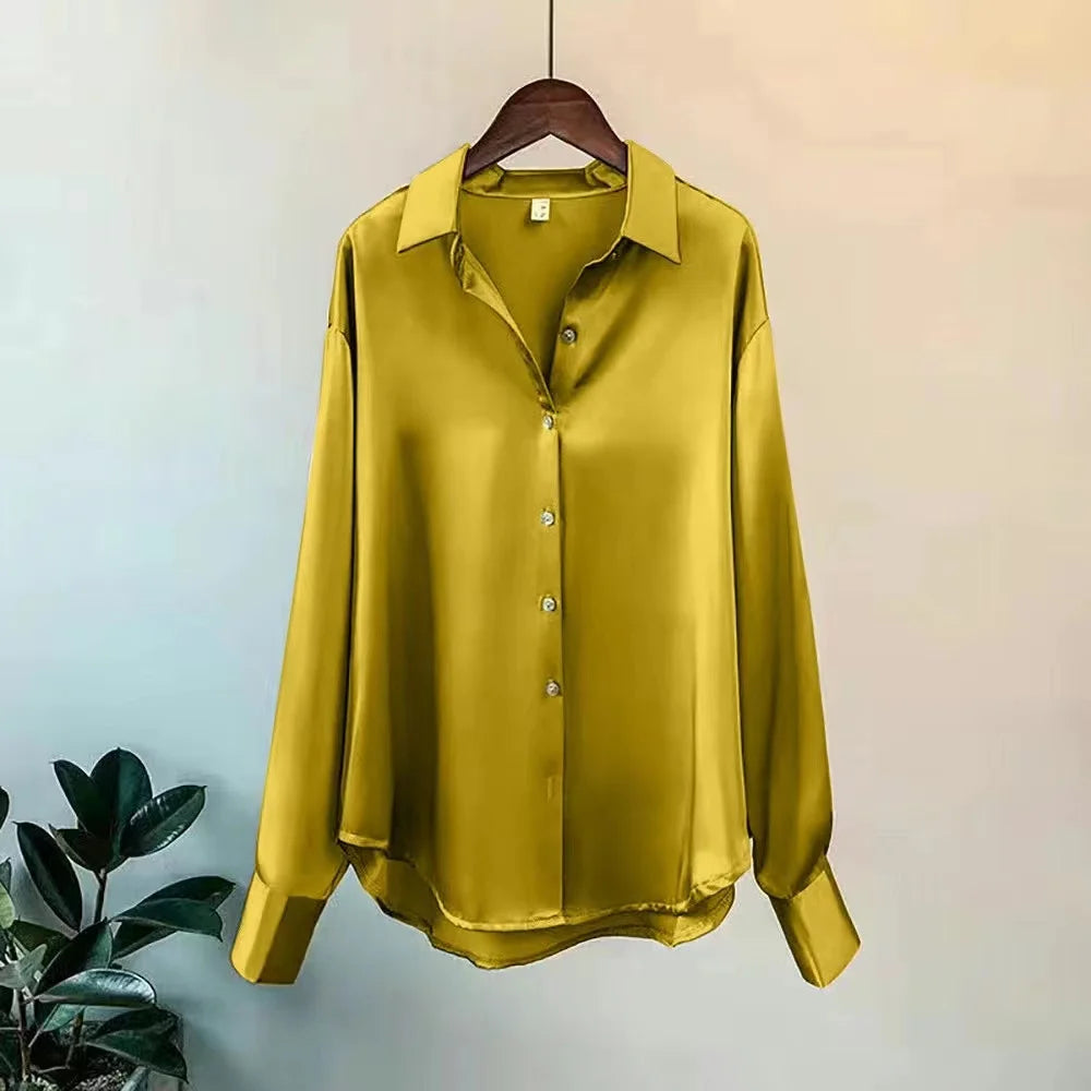 2025 camisa y blusas de primavera Jersey nuevo cárdigans mujer Top tejido coreano manga larga solapa botón elegancia dulce abrigos casuales
