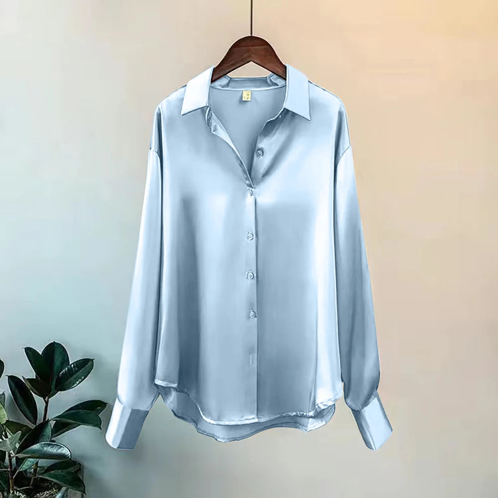 2025 camisa y blusas de primavera Jersey nuevo cárdigans mujer Top tejido coreano manga larga solapa botón elegancia dulce abrigos casuales